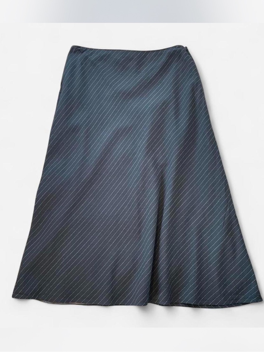 Ralph Lauren Navy Pinstripe A-Line Skirt